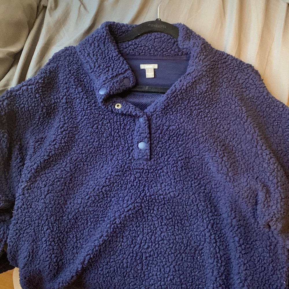 Navy Aerie Teddy Coat